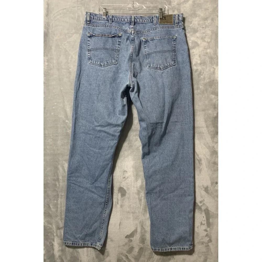 Polo Jeans Co Ralph Lauren Mens Jeans Blue 40x34 Relaxed Fit High Rise Denim